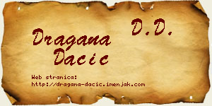 Dragana Dačić vizit kartica